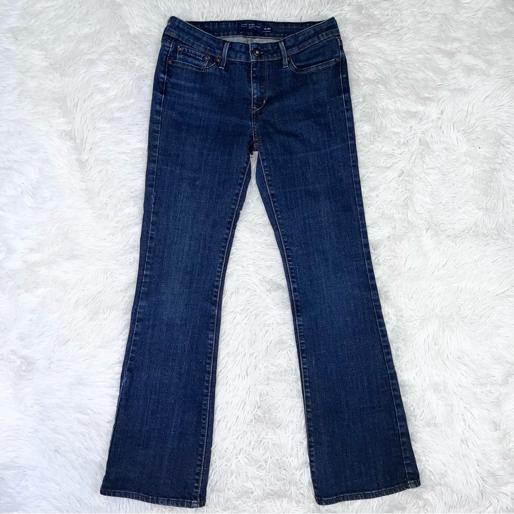 LEVI’S Slight Curve Mid-Rise Classic Bootcut Blue Denim Jeans 2/26 Dark Wash - Picture 2 of 11